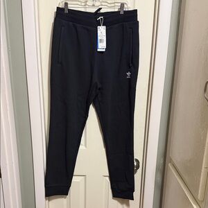 Black Joggers with Logo Detail